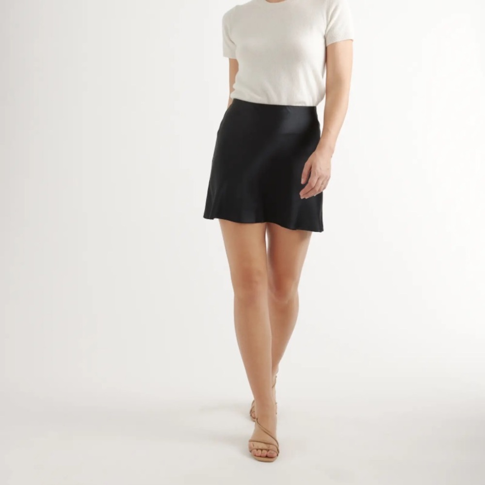 Quince Washable Silk Mini Skirt